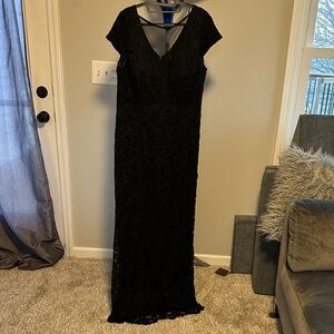 Blu Sage Elegant Black Maxi Dress
